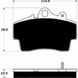 Porterfield Front/Rear Brake Pad Set for Porsche Boxster (1997)