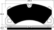 Porterfield Front/Rear Brake Pad Set for Porsche Cayenne with 390mm front rotor (2013)