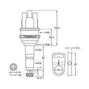 123 Bluetooth Programmable Distributor for Porsche 911, 930 and 3.3 SC for Hkz 6-Pin Boxes Only