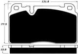Porterfield Front/Rear Brake Pad Set for Porsche Macan Base (2018)