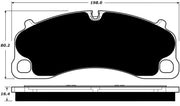 Porterfield Front/Rear Brake Pad Set for Porsche Cayman GT4 (2015)