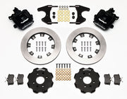 Wilwood rear CPB kit for Civic 200 × 35 mm drum-hub layout: black calipers and 12.19-inch plain-face rotor pieces laid out