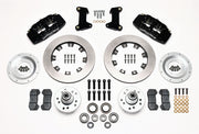 Wilwood front Dynapro 6 kit for Ford/Mercury six-piston disc conversion: black calipers and 12.19-inch plain-face rotor pieces laid out