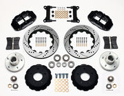 Wilwood front Superlite 6R kit for CPP truck 14-inch brake setup: black calipers and 14.00-inch drilled/slotted rotor pieces laid out
