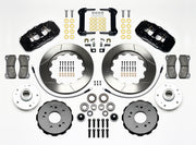 Wilwood front brake kit for F-150/Navigator/Blackwood/F-150 Heritage, black AERO6 calipers and 14.25-inch slotted rotors laid out