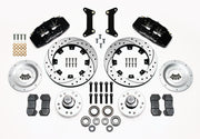 Wilwood front brake kit for GMC/Buick/Chevrolet/Oldsmobile/Pontiac/Isuzu, black Dynapro 6 calipers and 12.19-inch drilled/slotted rotors laid out