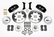Wilwood front brake kit for GMC/Buick/Chevrolet/Oldsmobile/Pontiac/Isuzu, black Dynapro 6 calipers and 12.19-inch plain-face rotors laid out