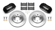 Wilwood front brake kit for Integra/Civic/Fit, black DPHA calipers and 10.32-inch plain-face rotors laid out