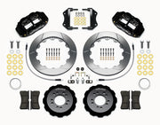 Wilwood front brake kit for Focus, black Superlite 6R calipers and 12.88-inch slotted rotors laid out