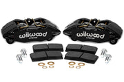 Wilwood black front DPHA calipers with pads and hardware for Honda/Acura, product view 1