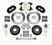 Wilwood 1982–1992 Camaro/Firebird 12.88-inch front kit layout with black Superlite 6R calipers, 12.88-inch GT-slotted rotors, aluminum hats, separate hubs, pads, bearings and mounting hardware