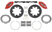Wilwood red front brake kit for Honda Talon UTV6 applications, laid out with dynamic drilled 11.25-inch rotors, adapters, pads, caliper brackets and fasteners