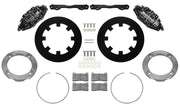 Wilwood black front brake kit for Honda Talon UTV6 applications, laid out with dynamic undrilled 11.25-inch rotors, adapters, pads, caliper brackets and fasteners