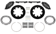 Wilwood black rear brake kit for Honda Talon UTV4 applications, laid out with dynamic undrilled 11.25-inch rotors, adapters, pads, caliper brackets and fasteners