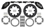 Wilwood black front brake kit for Can-Am Maverick X3 UTV6 applications, laid out with dynamic drilled 11.25-inch rotors, adapters, pads, caliper brackets and fasteners