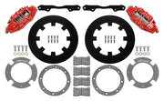 Wilwood red front brake kit for Can-Am Maverick X3 UTV6 applications, laid out with dynamic undrilled 11.25-inch rotors, adapters, pads, caliper brackets and fasteners