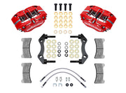 New from Wilwood Engineering! If you're looking for a cost effective true bolt on big brake kit for your Porsche 911, Wilwood Brakes has you covered. This aluminum 4 piston system is perfect for road or track use and incudes brake pads, brake hoses, brake calipers, and brake rotors. Upgrade your Porsche today!