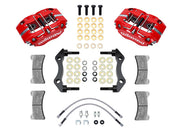 New from Wilwood Engineering! If you're looking for a cost effective true bolt on big brake kit for your Porsche 911, Wilwood Brakes has you covered. This aluminum 4 piston system is perfect for road or track use and incudes brake pads, brake hoses, brake calipers, and brake rotors. Upgrade your Porsche today!