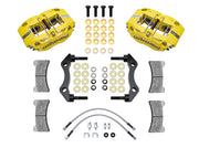 New from Wilwood Engineering! If you're looking for a cost effective true bolt on big brake kit for your Porsche 911, Wilwood Brakes has you covered. This aluminum 4 piston system is perfect for road or track use and incudes brake pads, brake hoses, brake calipers, and brake rotors. Upgrade your Porsche today!
