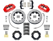 New from Wilwood Engineering! If you're looking for a cost effective true bolt on big brake kit for your Porsche 911, Wilwood Brakes has you covered. This aluminum 4 piston system is perfect for road or track use and incudes brake pads, brake hoses, brake calipers, and brake rotors. Upgrade your Porsche today!