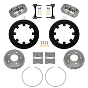 Wilwood rear NDPR kit components for Polaris RZR Pro R/Turbo R, Type III anodized calipers and 11.25-inch plain-face rotors