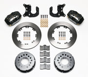 Wilwood Dynalite Rear Kit for Mopar 8-3/4 / Dana 60, 2.36-inch offset — 12.19-inch Plain, Black components