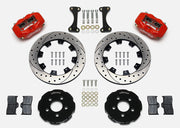 Wilwood Chrysler PT Cruiser / Dodge Neon SRT-4 Front Kit — Red Dynalite, 12.19-inch SRP Drilled/Slotted components