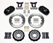 Wilwood Billet Superlite 6 Front Kit for 1993–1997 Chevrolet Camaro / Pontiac Firebird — 12.88-inch GT Slotted, Black components