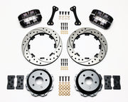 Wilwood Black Dynapro 12.19-inch SRP Drilled/Slotted Rear Disc & Parking-Brake Brakes — Subaru Impreza / Forester and Saab 9-2X components