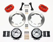 Wilwood 12.19-inch GT Slotted Dynapro Rear Disc & Parking-Brake Kit, Red — Subaru Impreza / Forester and Saab 9-2X components