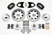 Wilwood Black Dynalite 12.19-inch SRP Drilled/Slotted Front Hub Brakes — 1971–1980 Ford Pinto / 1974–1978 Mustang II components