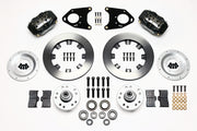 Wilwood Dynalite Front Hub Kit for 1971–1980 Ford Pinto / 1974–1978 Mustang II — 12.19-inch Plain, Black components