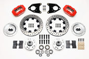 Wilwood Red Dynalite Five-Lug Front Hub Kit — 12.19-inch SRP, 1971–1980 Pinto / 1974–1978 Mustang II components