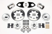Wilwood Polished Dynalite Plain-Rotor Front Hub Conversion — 1971–1980 Pinto / 1974–1978 Mustang II, 12.19-inch components