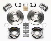 Wilwood Plain Rear Parking Rotors with Polished Dynalite Calipers — 12.19-inch, Old Big Ford 2.36-inch Offset components