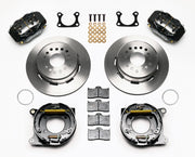 Wilwood 12.19-inch Plain Rear Disc & Parking Kit — Old-Style Big Ford 2.36-inch Offset, Black Dynalite components