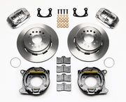 Wilwood New-Style Big Ford Plain-Rotor Rear Kit — Polished Calipers, 2.50-inch Offset, 12.19-inch Parking Brakes components