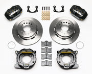 Wilwood Torino-Style 2.50-inch Rear Parking-Brake Kit — Plain 12.19-inch Rotors and Black Dynalite Calipers components