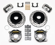 Wilwood Polished Dynalite Currie Rear Kit — Old-Style Ford, Blank Bolt Circles, 12.19-inch SRP Parking Rotors components