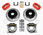 Wilwood Red Rear Parking-Brake Conversion for Old-Style Currie Ford — 12.19-inch SRP, Blank Wheel Patterns components