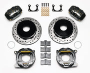 Wilwood SRP Rear Parking Brakes with Undrilled Hats — Black Dynalite, Currie Old Big Ford, 12.19-inch components
