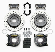 Wilwood Polished Dynalite Mopar/Dana Rear Kit — SRP 12.19-inch Parking Rotors, Snap-Ring Bearings components