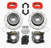 Wilwood Red Rear Disc & Parking Conversion — Mopar/Dana Non-Adjustable Bearing Ends, 12.19-inch SRP components