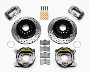 Wilwood Polished Rear Disc & Parking Brakes for Ford 8.8 — Five-Lug, 12.19-inch SRP, 2.50-inch Offset components