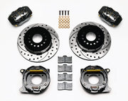 Wilwood Black SRP Rear Disc Conversion for 1993–1997 Camaro / Firebird — 12.19-inch Parking-Brake Kit components