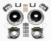 Wilwood Currie New-Style Ford Polished Rear Brakes — 12.19-inch SRP Parking Rotors, Undrilled Hat Patterns components