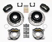 Wilwood Fixed-Bearing Chevrolet Rear Parking Kit — Black Dynalite, 12.19-inch SRP, 3.15-inch Bearing components