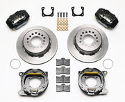 Wilwood Chevrolet Special-End Parking-Brake Conversion — Black Calipers, Plain Rear 12.19-inch Rotors components