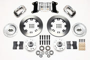 Wilwood Polished Dynalite Front Hub Conversion — Plain 12.19-inch Rotors for Listed GM / Ridetech Pin Spindles components