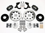 Wilwood Black Dynalite 12.19-inch SRP Drilled/Slotted Front Hub Brakes — 1955–1957 Chevrolet passenger cars components